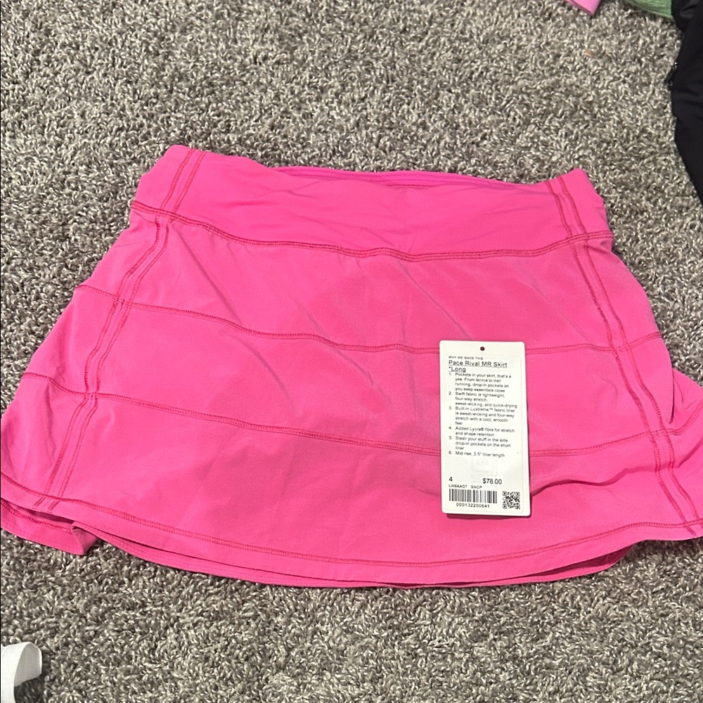 Lululemon Athletica Vibrant Pink Mini Skirt